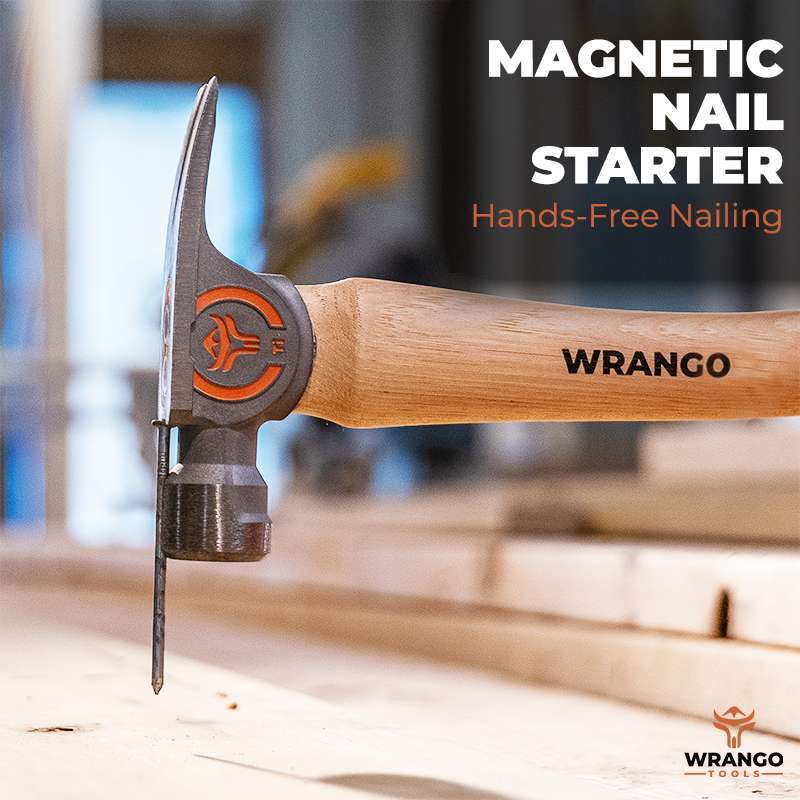 titanium framing hammer hickory handle magnetic nail starter