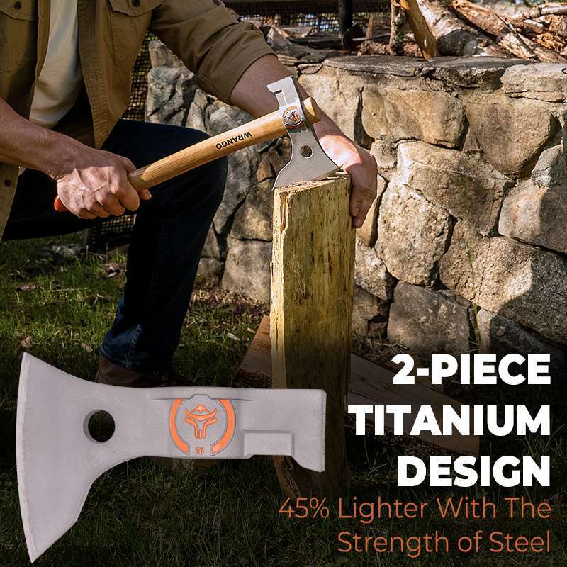 2pc titanium axe two piece titanium axe tomahawk axe camping axe