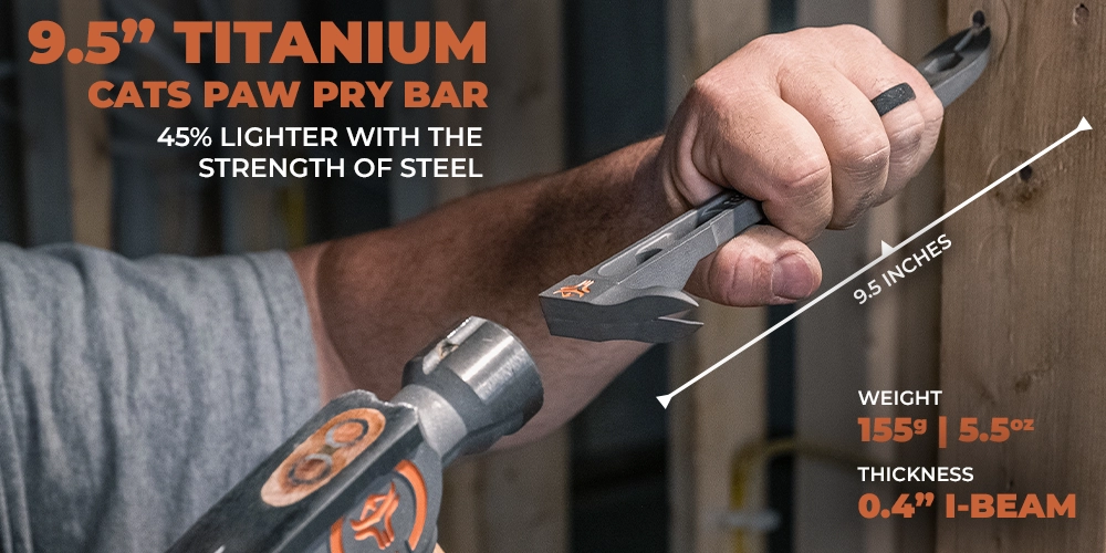 Wrango Tools titanium cats paw pry bar specifications