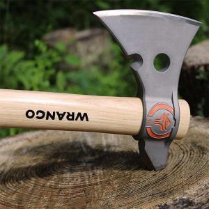 Wrango Tools titanium tomahawk axe. Titanium edge retention