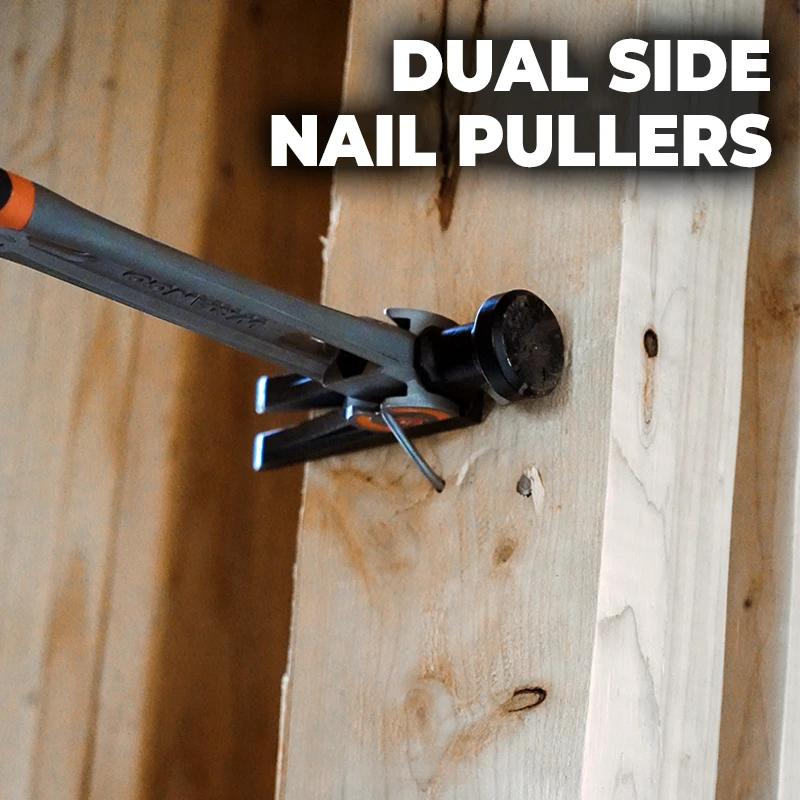 2pc titanium hammer with dual side nail pullers