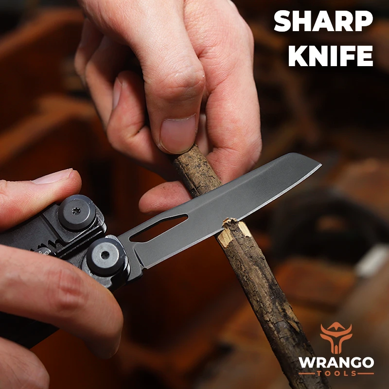 Wrango Tools multi tool showing the sharp knife