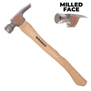 Wrango Tools titanium framing hammer 17" handle with milled face
